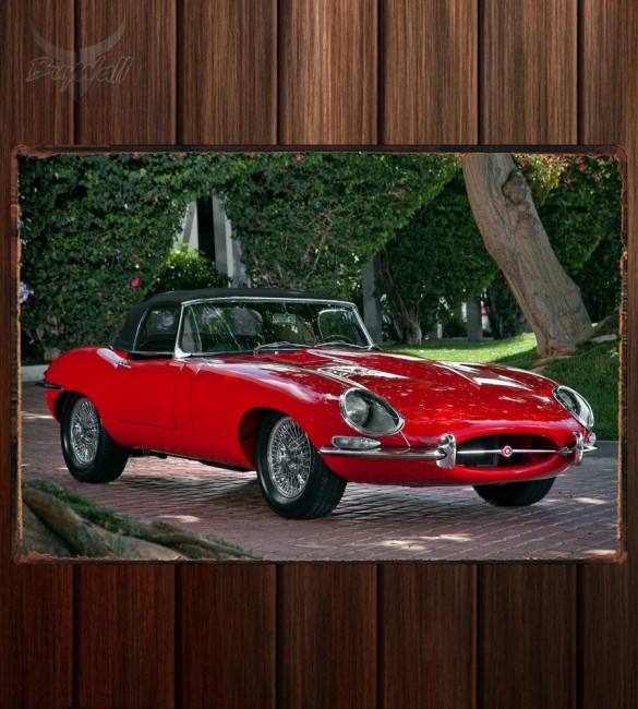 Металлическая табличка Jaguar E-Type Roadster (Series I) 337
